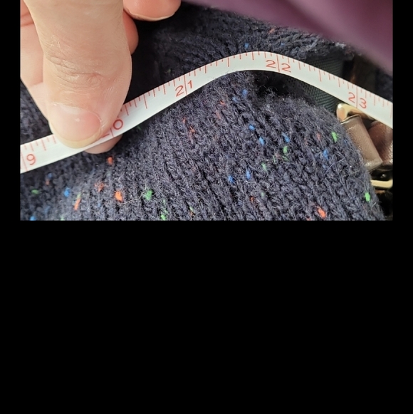 Kiel James Patrick XL Women's Navy Embroidered Heart Donegal Crewneck Sweater - Picture 10 of 10